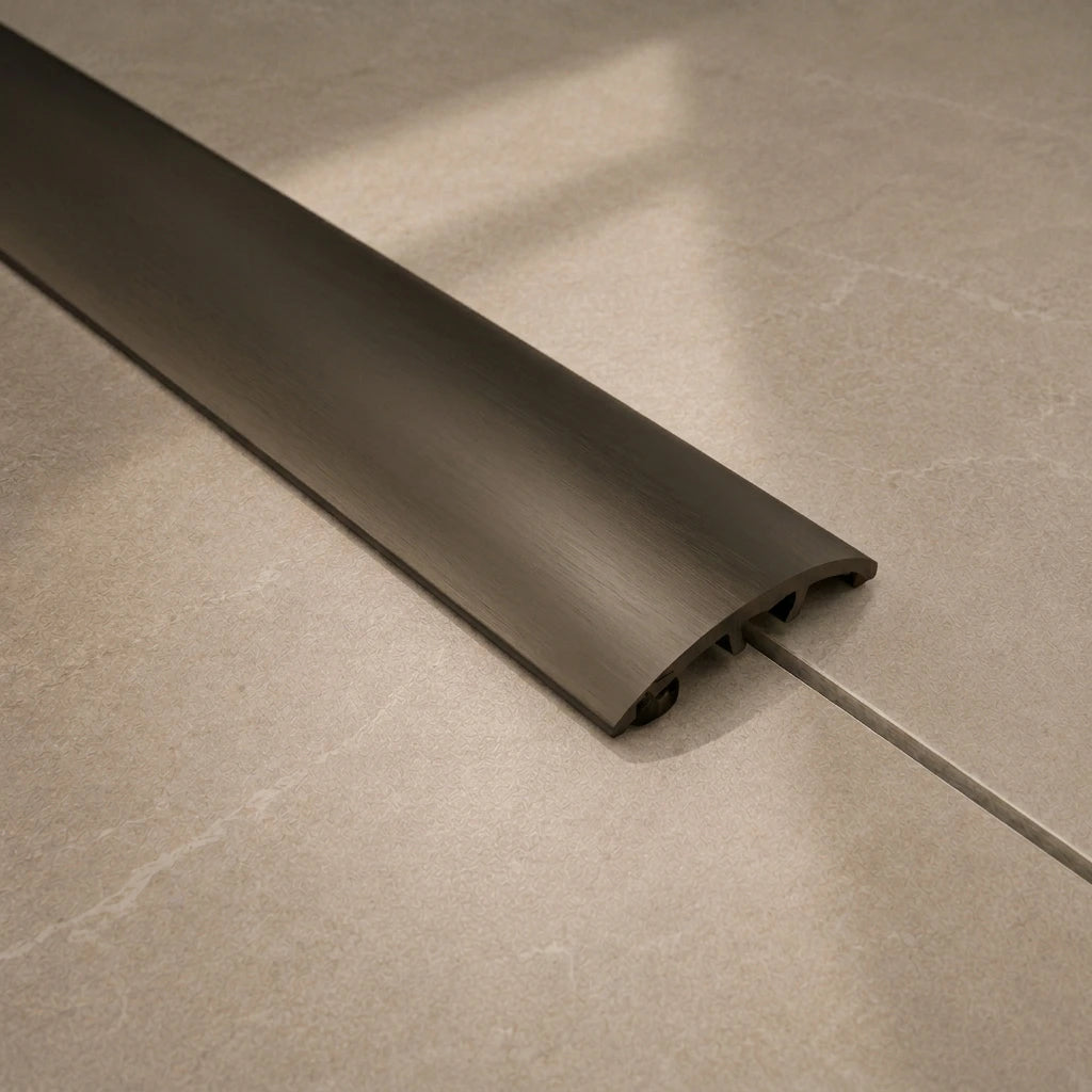 Anodised Aluminium Door Threshold Strip in champagne color